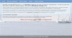 Desktop Screenshot of davidsdrywallservice.com